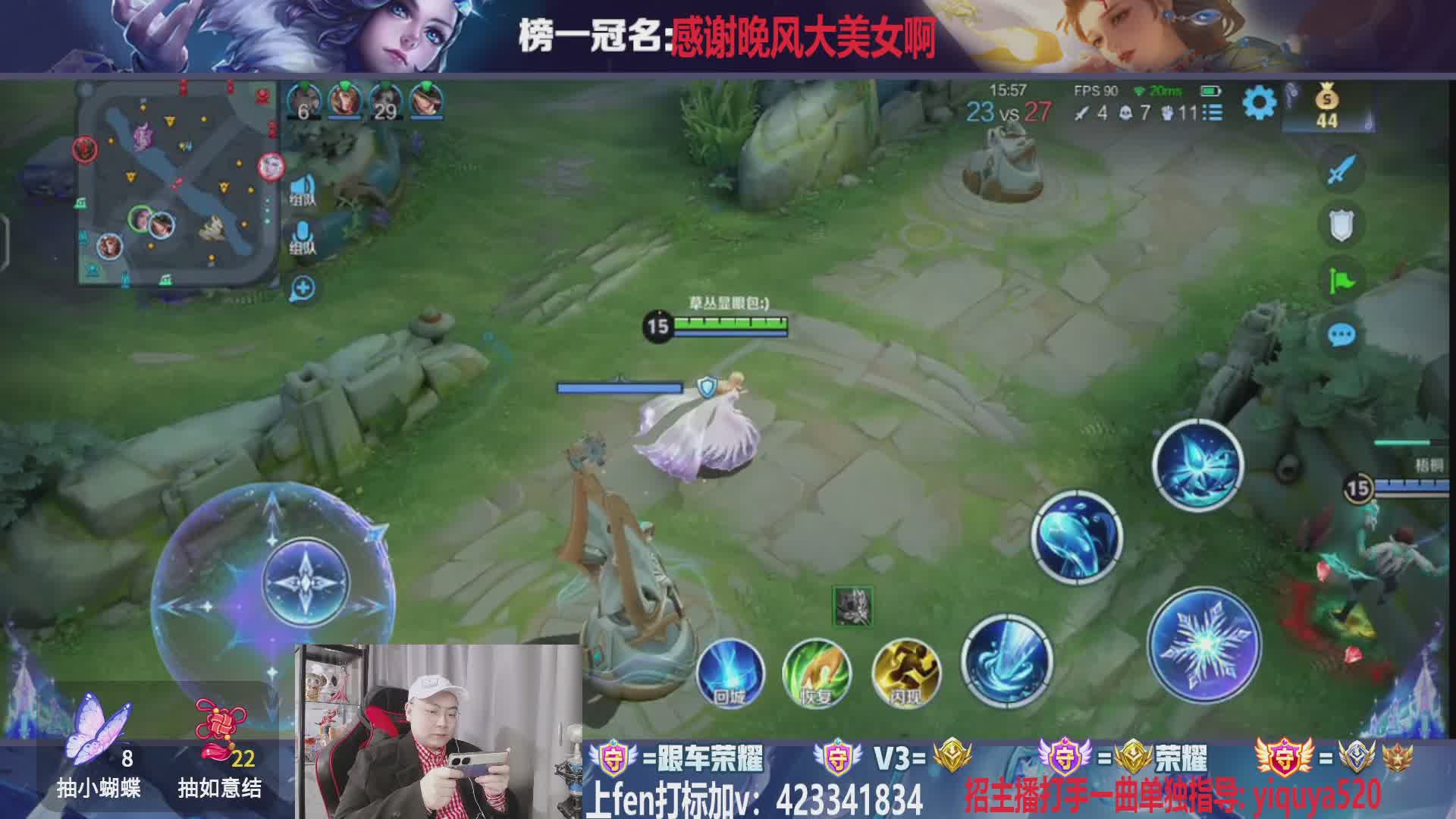 蓝莓哥爆帅！国服甄姬带粉王者荣耀打标教学